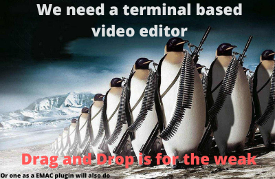 Terminal based video editor